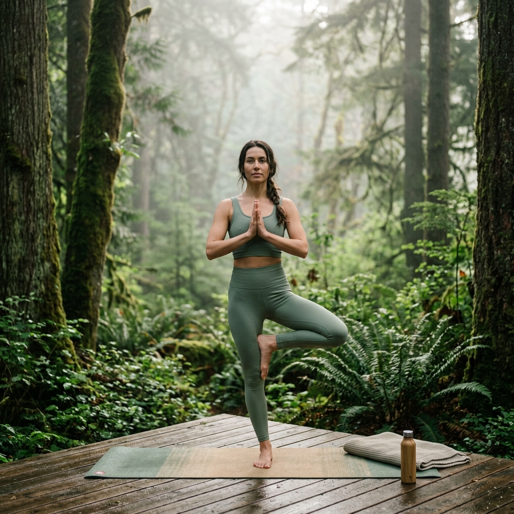 Yoga în natură, liniște și armonie
